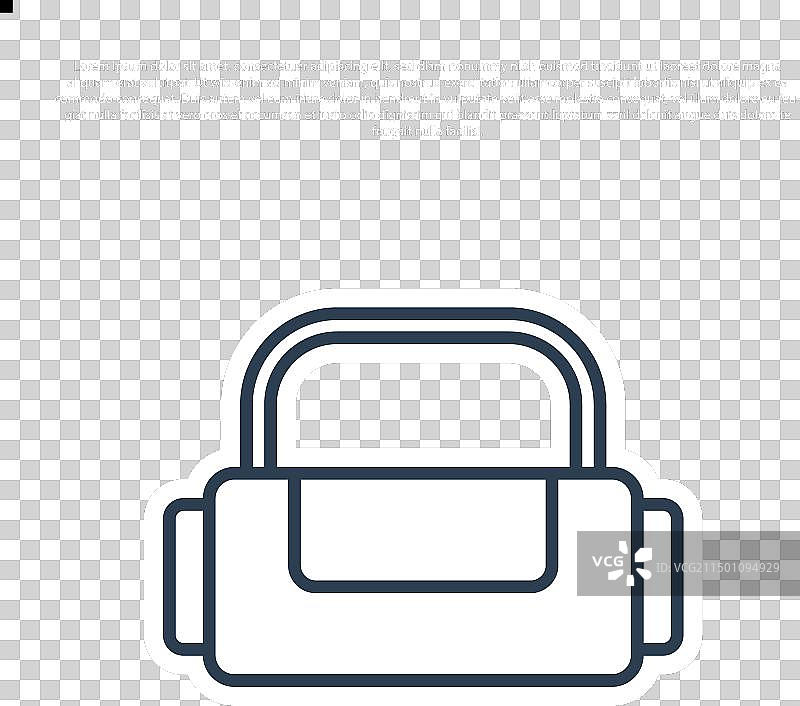 蓝色运动包图标图片素材