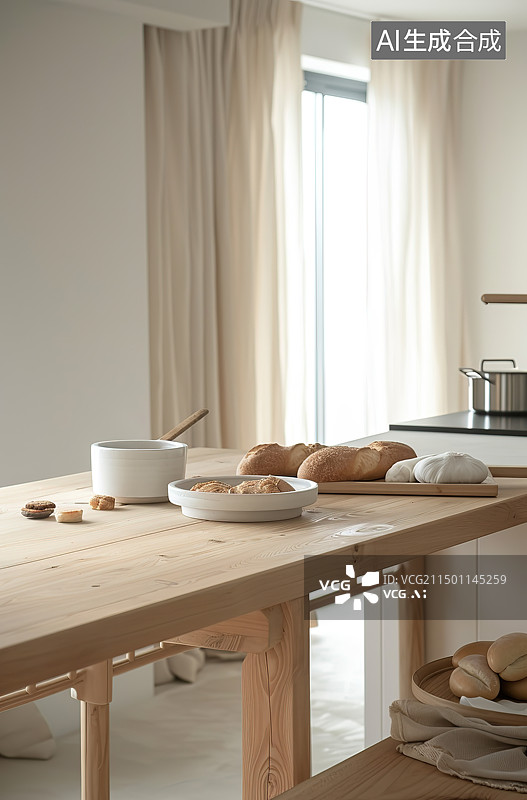 【AI数字艺术】烘焙早餐面包健康美食图片素材