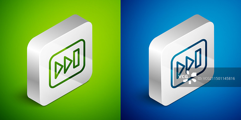 2.5D线条快进图标图片素材