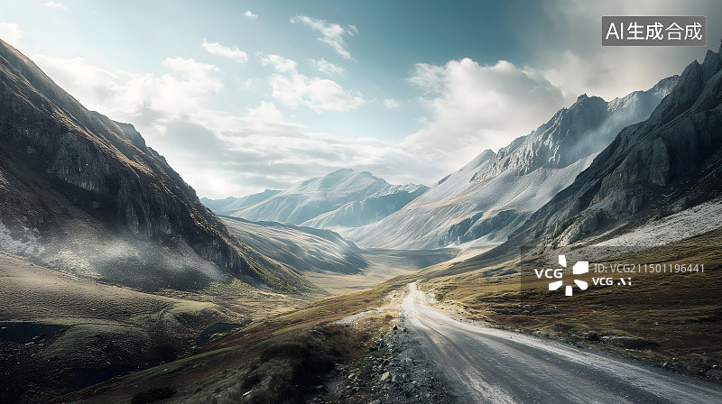 【AI数字艺术】汽车 荒野追逐图片素材