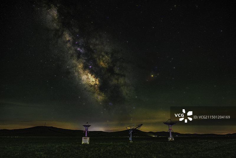 天文台银河图片素材