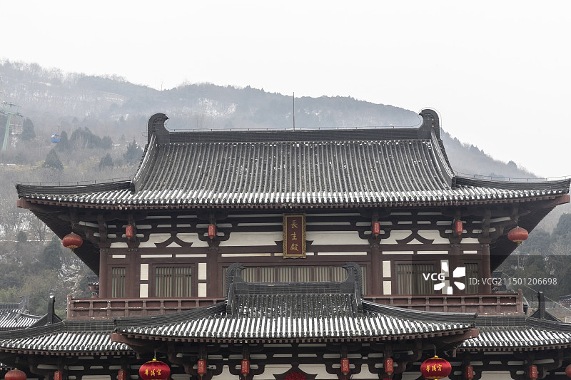 陕西省西安市华清宫：长生殿图片素材