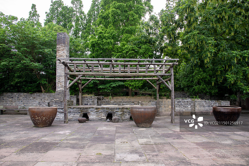 宁波镇海区澥浦镇郑氏十七房景区图片素材