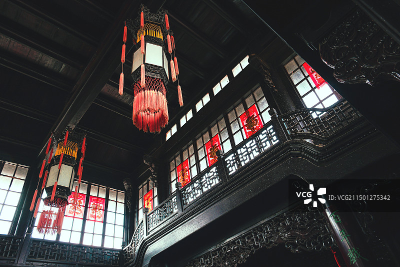 杨柳青石家大院一景图片素材