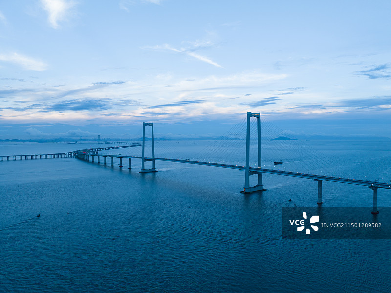 2024深中通道通车前最后航拍图片素材