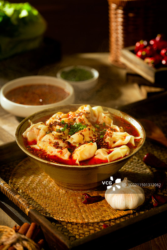 红油抄手图片素材