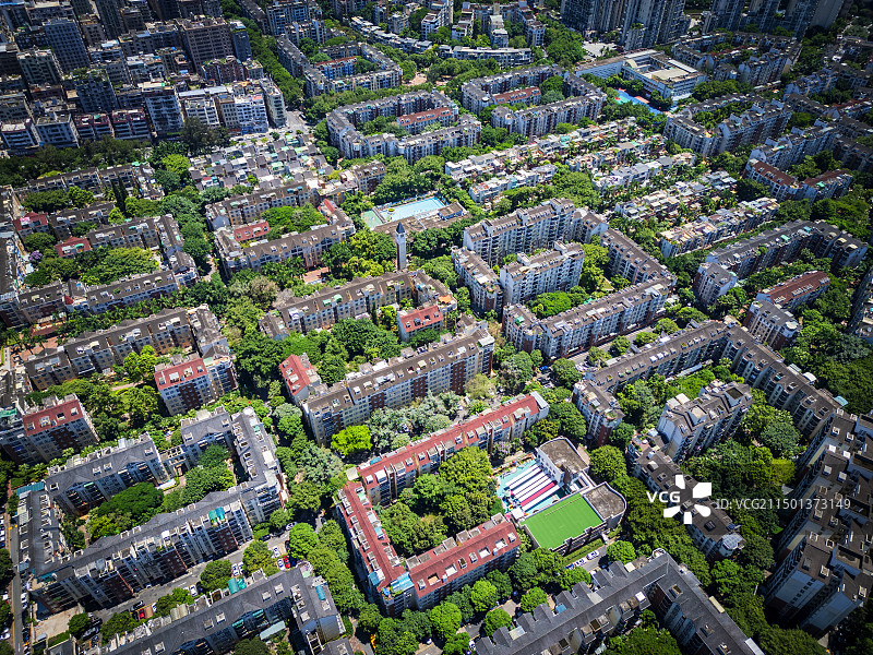 密集的住宅图片素材