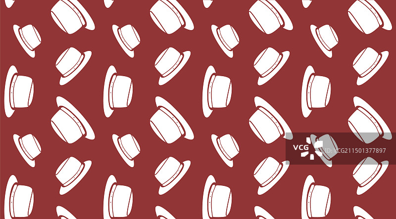 红色秋天背景上的白色帽子抽象背景图片素材