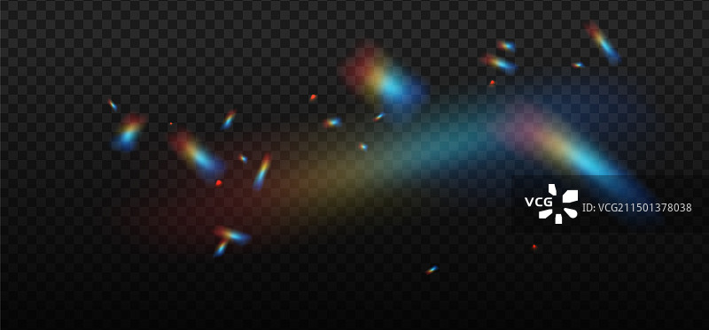 深色背景上的彩虹高光模板图片素材