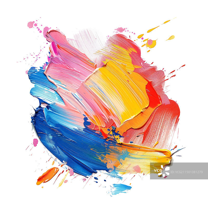 3D手绘油画纹理笔刷图片素材