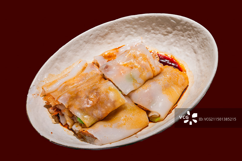 蜜汁叉烧肠粉图片素材