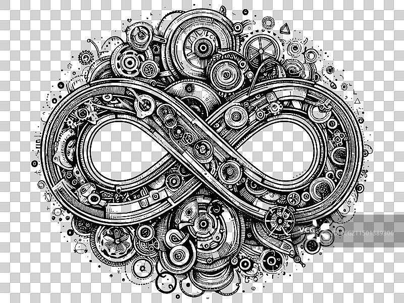 复杂的机械系统图片素材