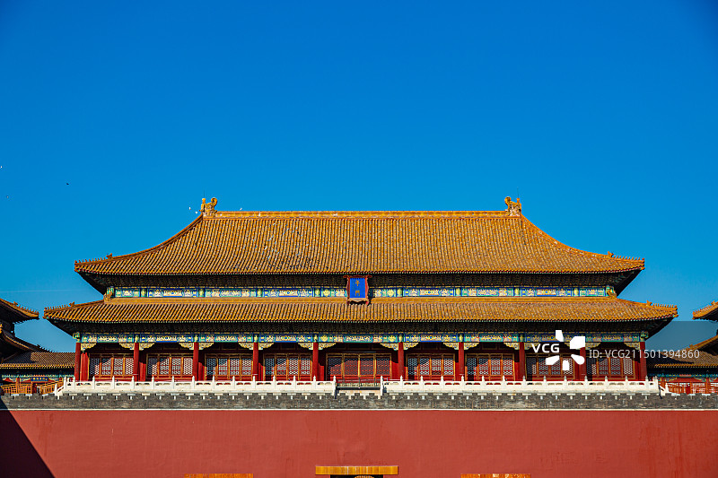北京故宫博物院午门风光图片素材