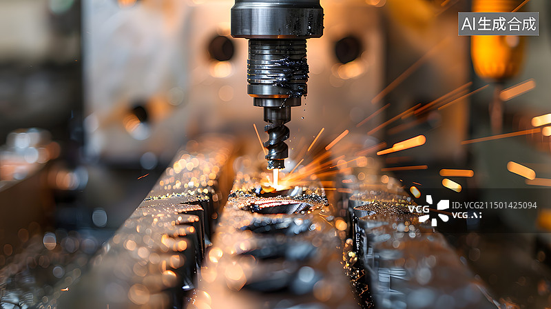 【AI数字艺术】光刻工业背景图片素材