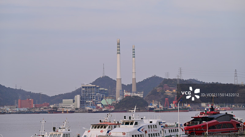 台州江滨公园两岸图片素材