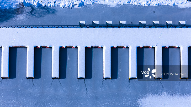 长春净月潭 雪景图片素材
