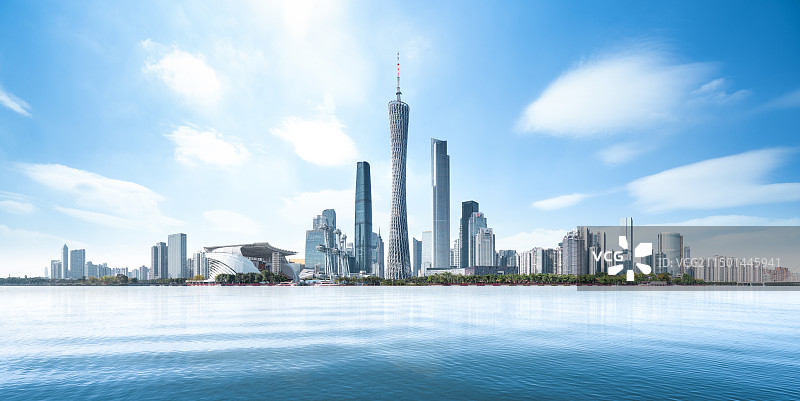 广州城市天际线图片素材