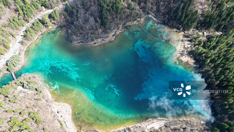 九寨沟五花海图片素材