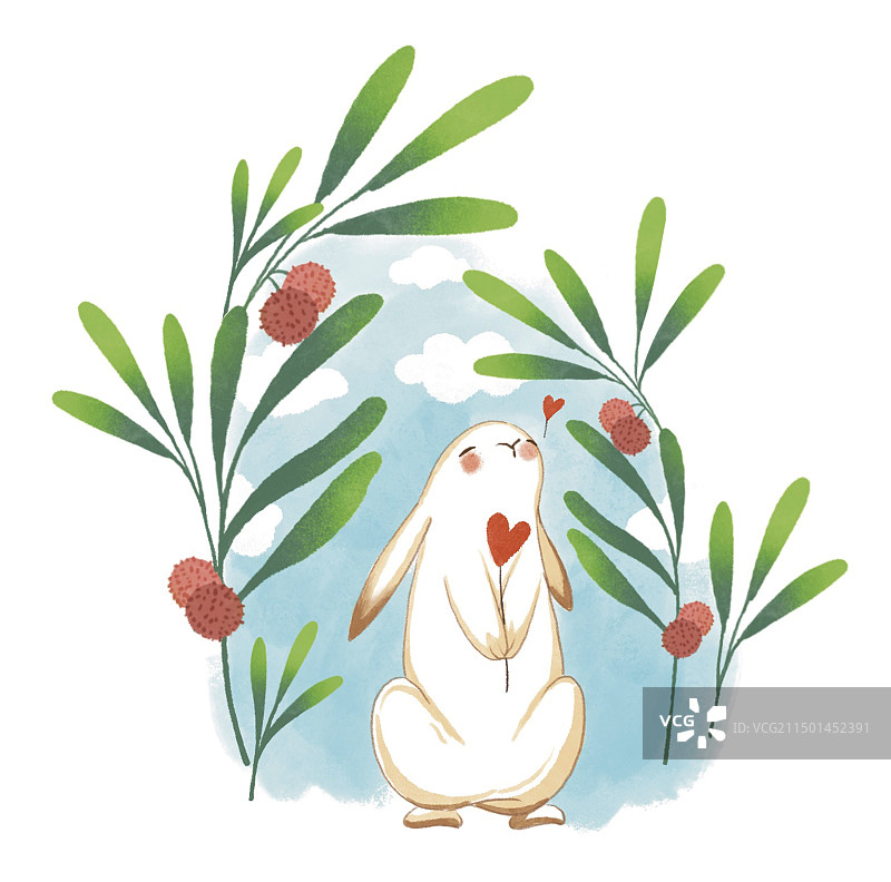 彩色卡通插画动物松鼠小鸟鸟妈妈熊猫牛群兔子鹿啄木鸟小鸡鸡妈妈鹅羊群兔子老鹰鹤插图扁平风图片素材