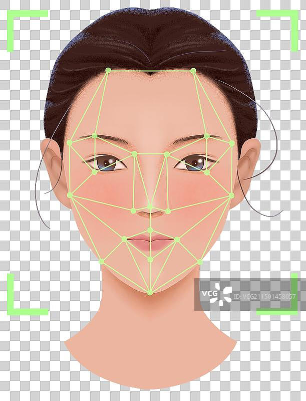 人脸识别图片素材