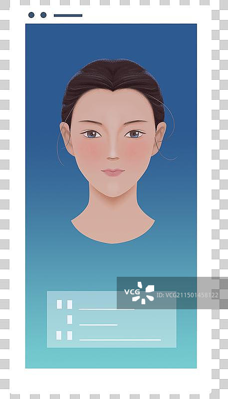 手机人脸识别技术图片素材