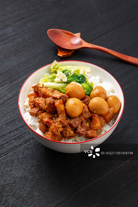 台式卤肉饭图片素材