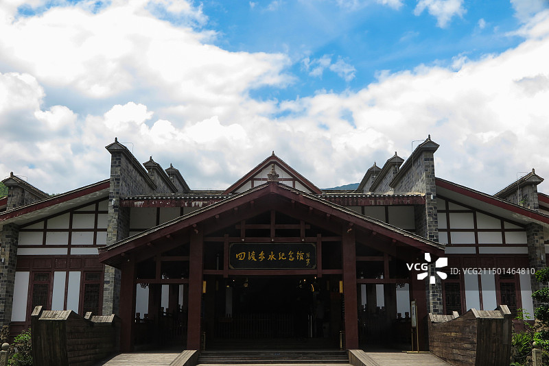 坐落于中国贵州遵义市土城古镇的四渡赤水纪念馆图片素材