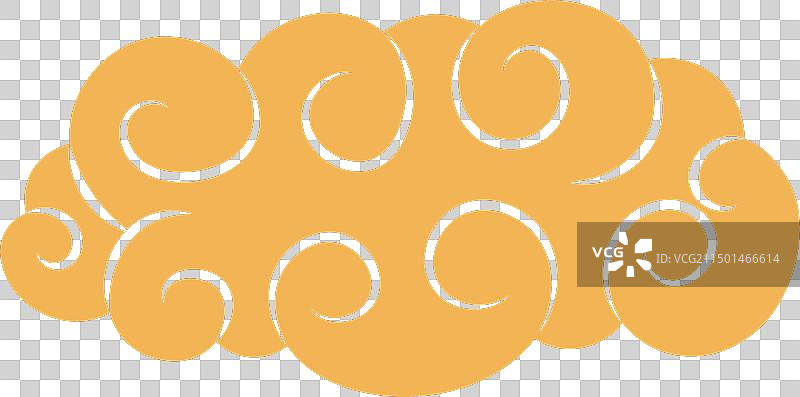 亚洲传统祥云剪影图片素材