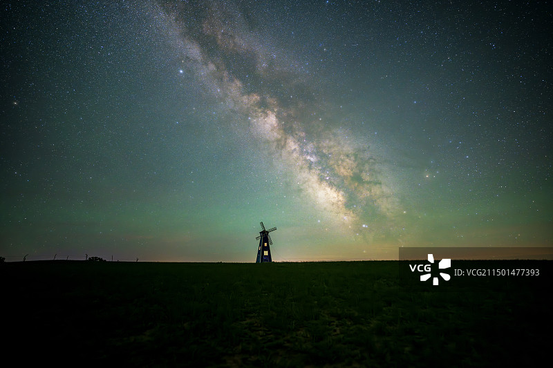 内蒙古草原银河图片素材