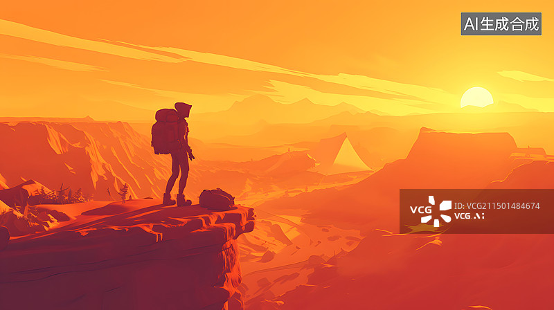 【AI数字艺术】暮光之境图片素材