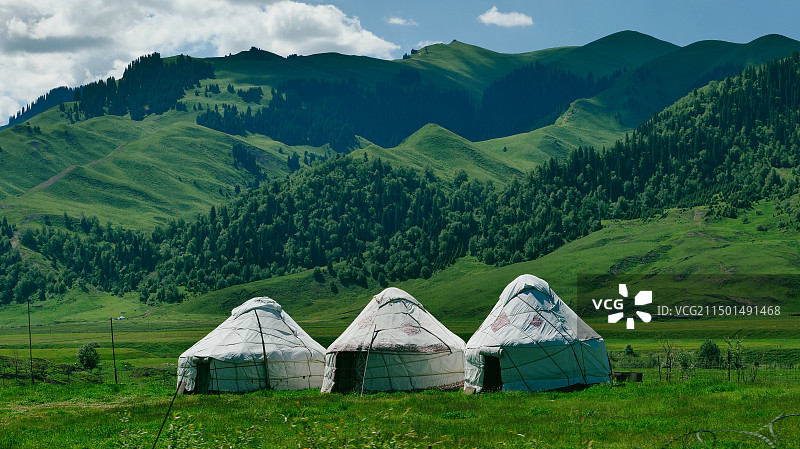 新疆毡房帐篷图片素材