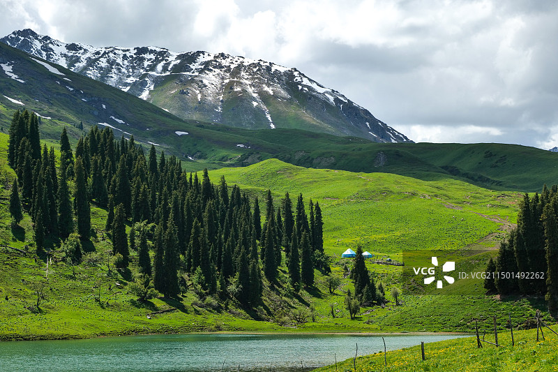 唐布拉仙女湖图片素材