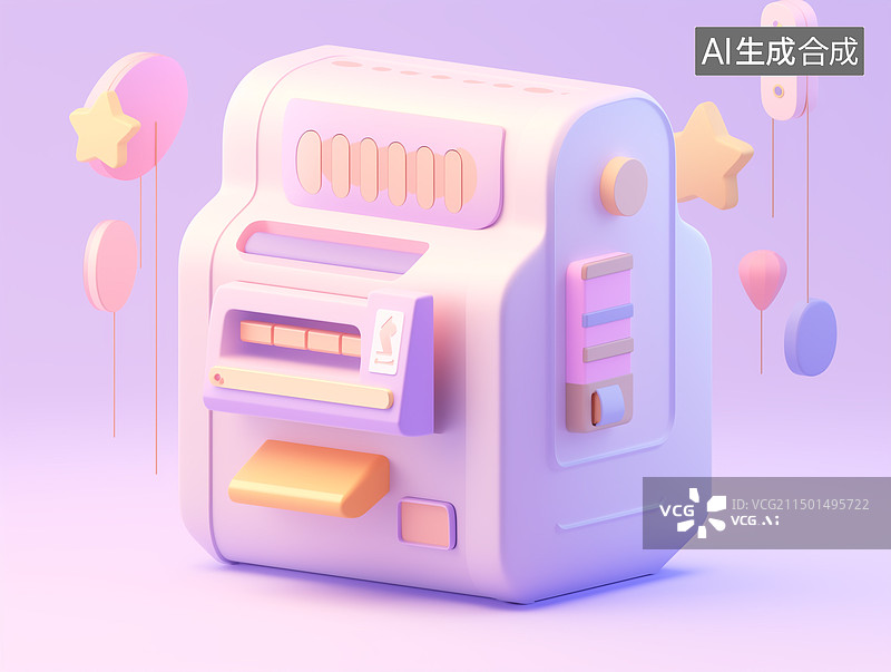 【AI数字艺术】2.5D卡通金融插画图片素材