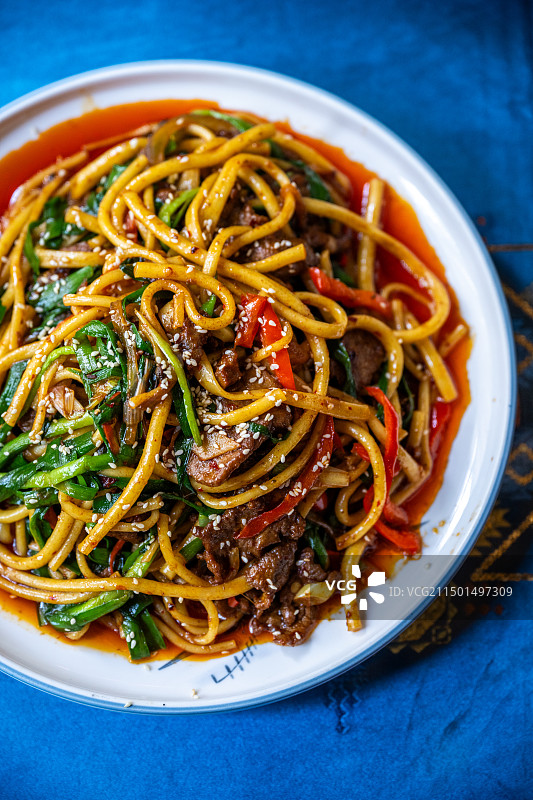 牛肉拌面图片素材