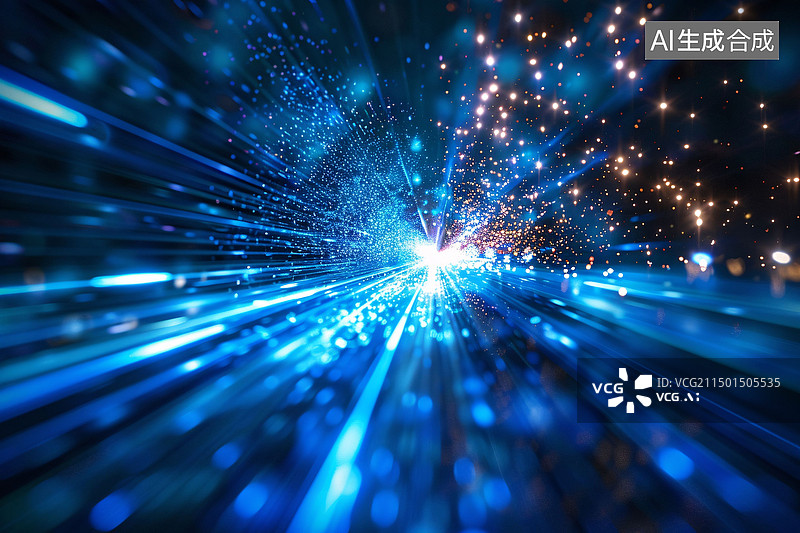 【AI数字艺术】放射线科技感纹理KV主视觉商务PPT背景图片素材