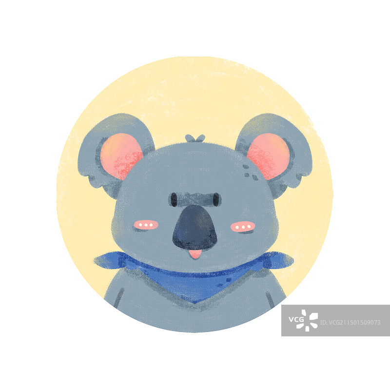 可爱卡通手绘考拉插画图片素材