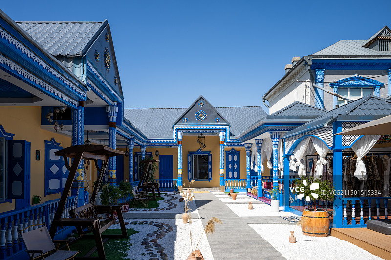 新疆喀赞其建筑图片素材