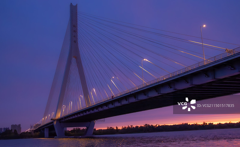 凌晨的松浦大桥图片素材