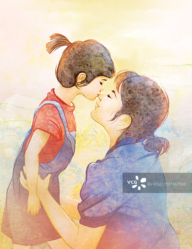 孩子与母亲图片素材