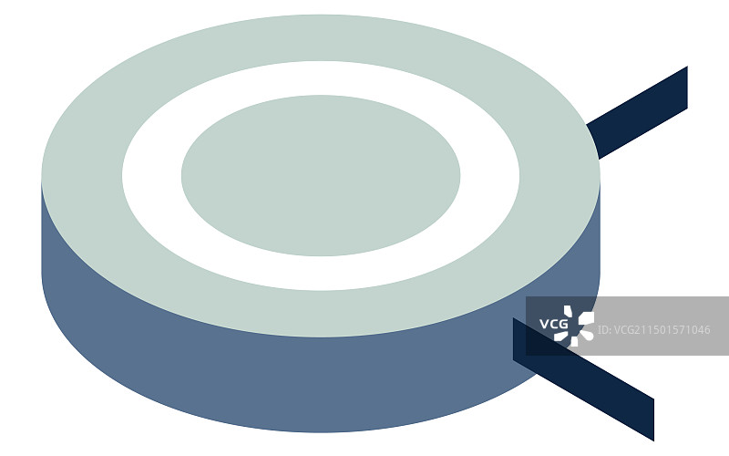 白色家电机器人真空吸尘器2.5D图图片素材