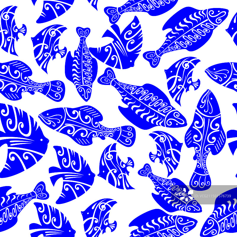 鱼纹图案图片素材