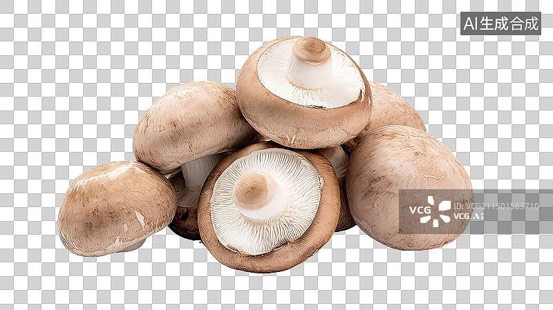 【AI数字艺术】新鲜香菇免抠元素图片素材