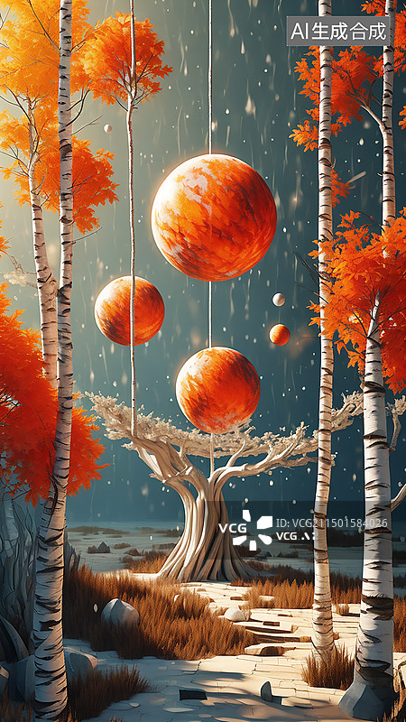 【AI数字艺术】风景背景图片素材