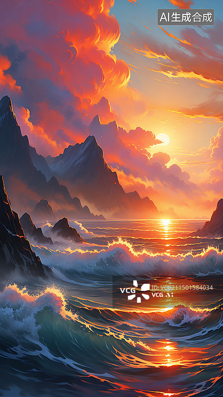 【AI数字艺术】风景背景图片素材