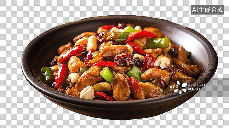 【AI数字艺术】宫保鸡丁免抠元素图片素材