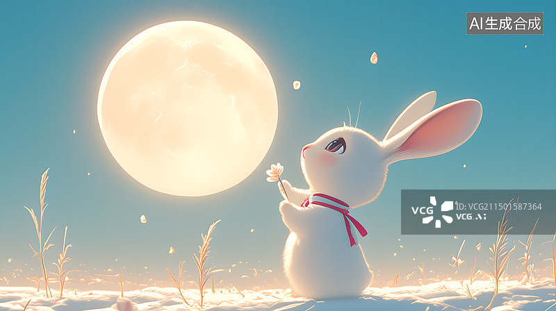 【AI数字艺术】可爱的小兔子图片素材