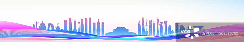 中国城市插画图片素材