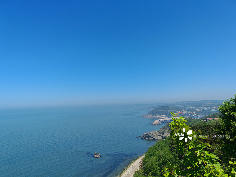 黄渤海分界线图片素材