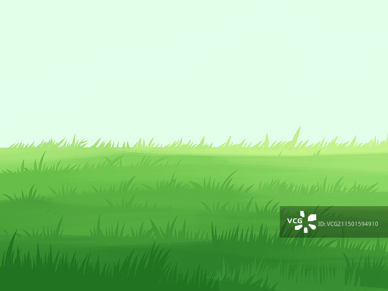 春天夏天绿色山丘山脉河流风景插画图片素材