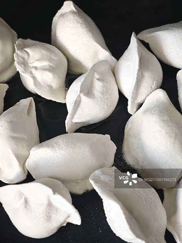 手工水饺速冻水饺的食材料理方式图片素材